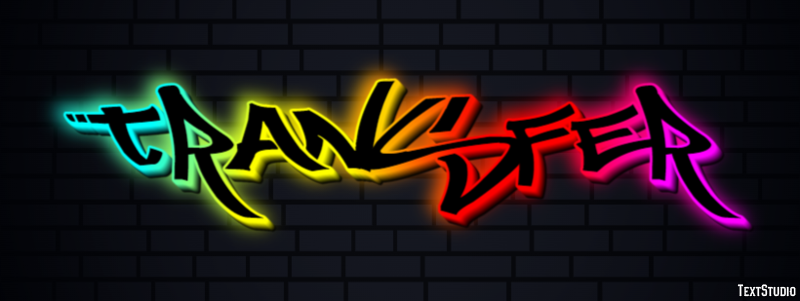 Transfer Text Effect and Logo Design Word