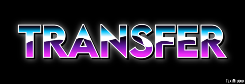 Transfer Text Effect and Logo Design Word
