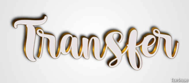 Transfer Text Effect and Logo Design Word