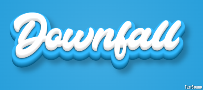 Downfall Efecto de Texto
