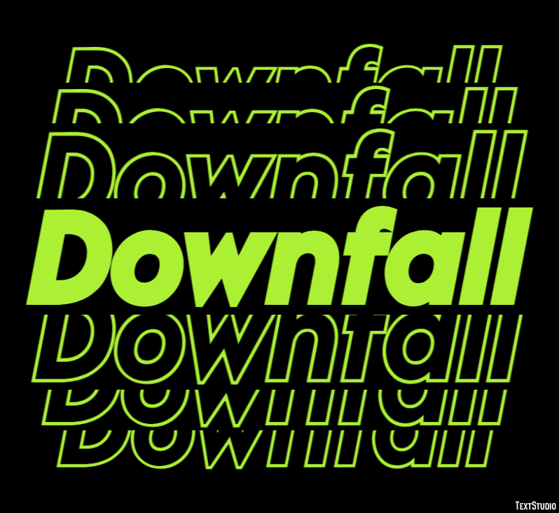 Downfall Effetto testo