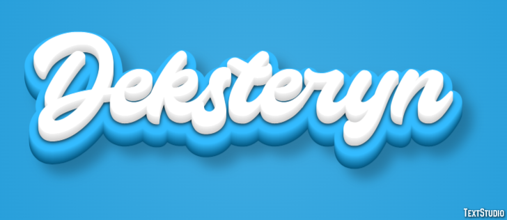 Deksteryn Efekt tekstowy