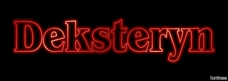 Deksteryn Efekt tekstowy
