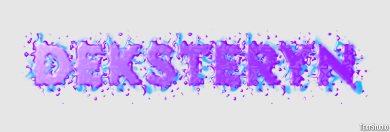 Deksteryn Tekst effect