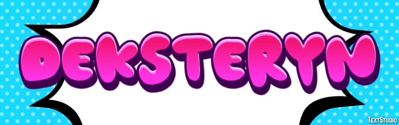 Deksteryn Tekst effect