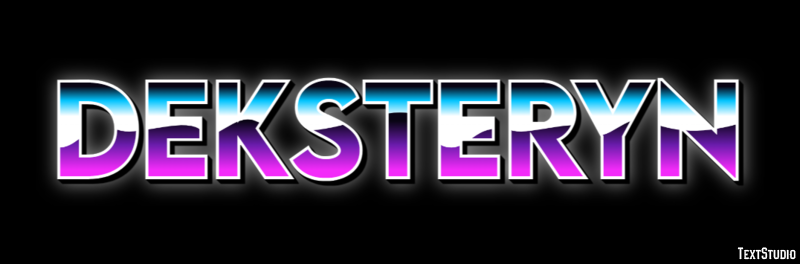 Deksteryn Tekst effect