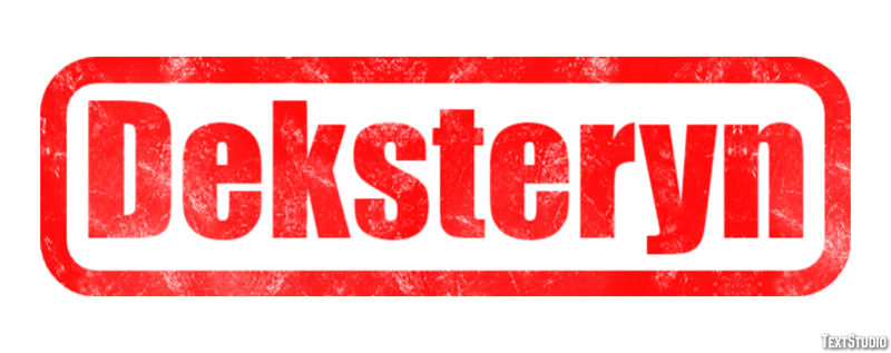 Deksteryn Tekst effect