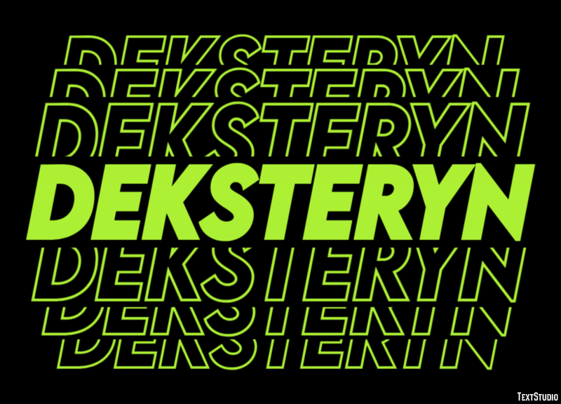 Deksteryn Tekst Effect