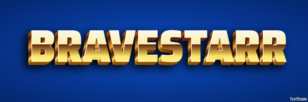 BraveStarr Efekt tekstowy