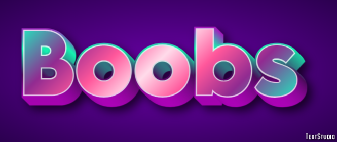 Boobs Metin efekti