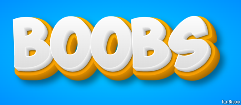 Boobs Metin efekti