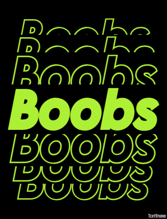 Boobs Metin efekti
