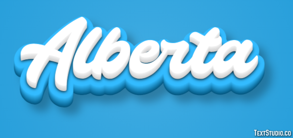 Alberta Efeito de texto