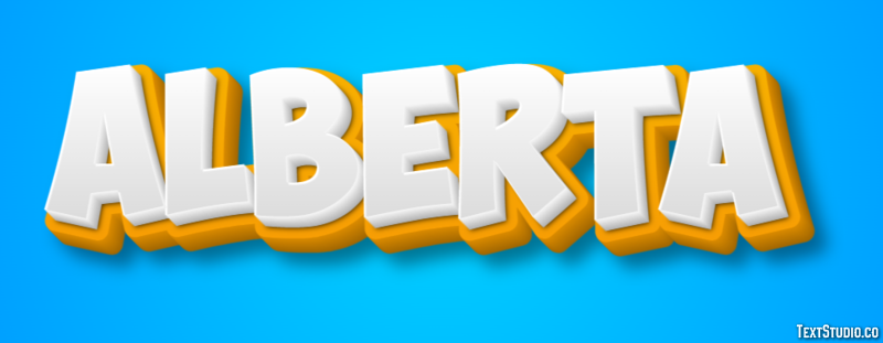 Alberta Efeito de texto