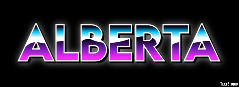Alberta Efeito de texto