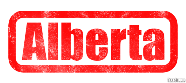 Alberta Efeito de texto