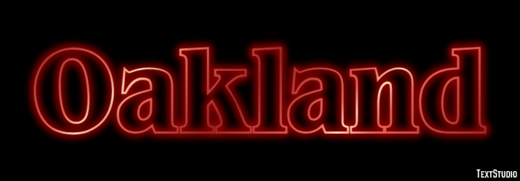 Oakland Efekt tekstowy