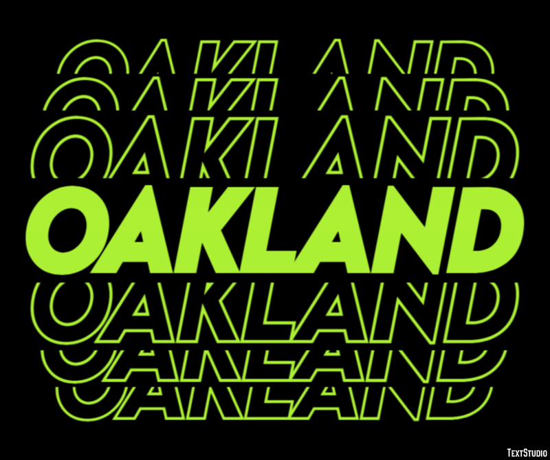 Oakland Efekt tekstowy