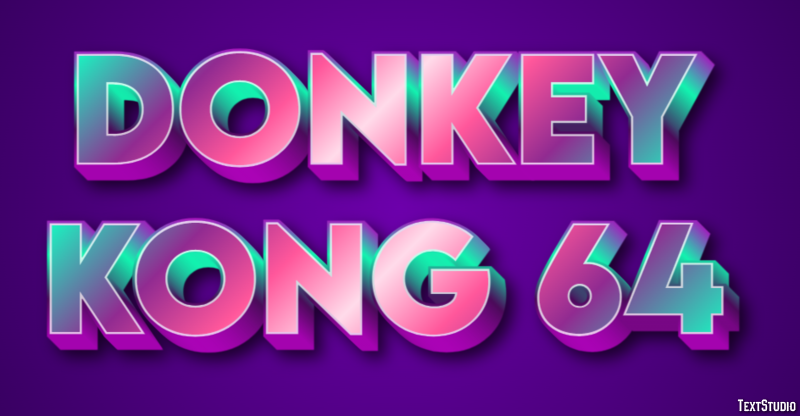 Donkey Kong 64 Efecto de Texto