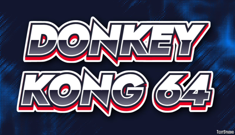Donkey Kong 64 Effet de Texte