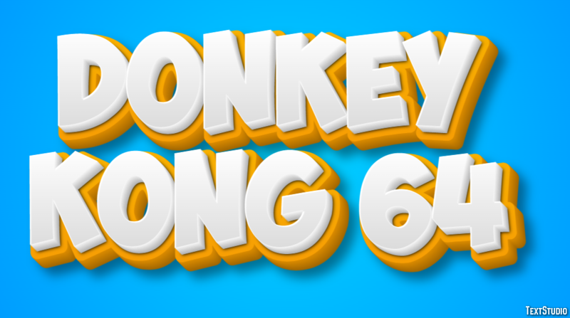 Donkey Kong 64 Efecto de Texto