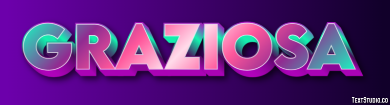 Graziosa Effetto testo