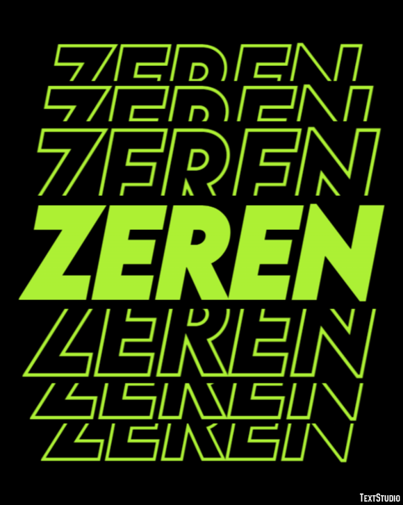 Zeren Efecto de Texto