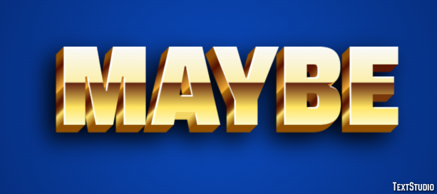 Maybe Text Effect