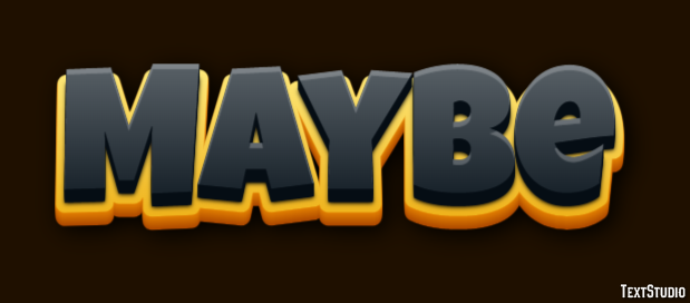 Maybe Text Effect