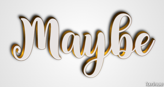 Maybe Text Effect
