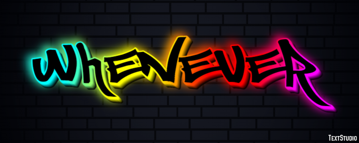 Whenever Text Effect