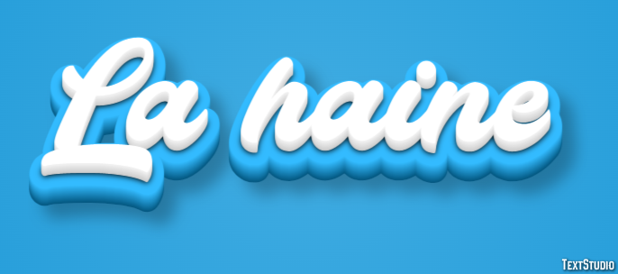 La haine Text Effect