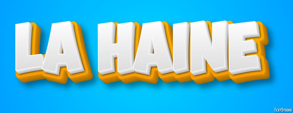 La haine Text Effect