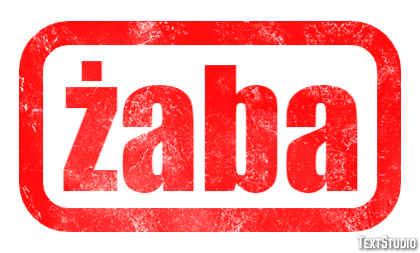 żaba Efekt tekstowy