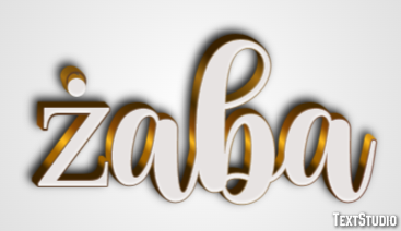 żaba Efekt tekstowy