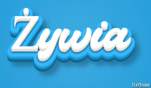 Żywia Efecto de Texto