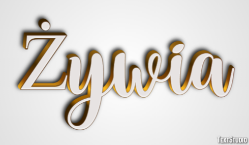 Żywia Efekt tekstowy