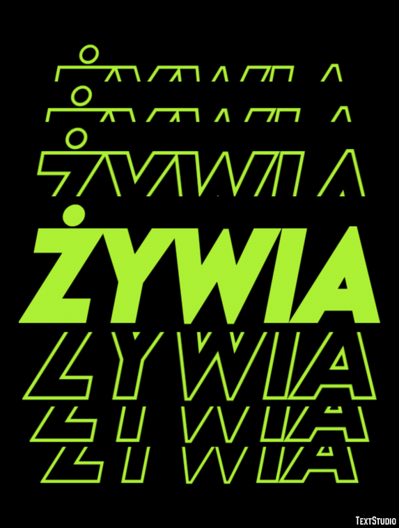 Żywia Efekt tekstowy