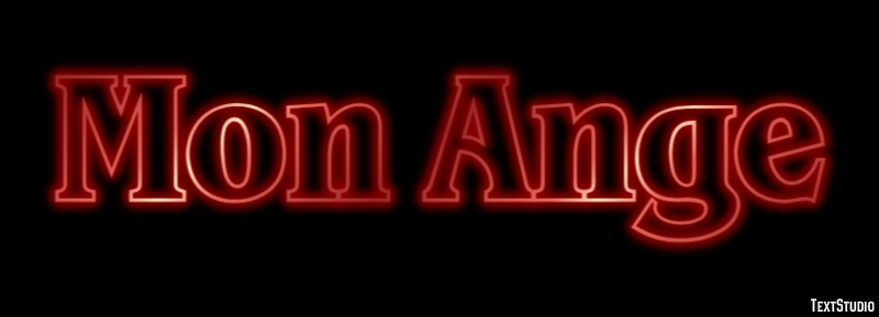 Mon Ange Текстовый эффект