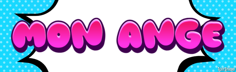 Mon Ange Текстовый эффект