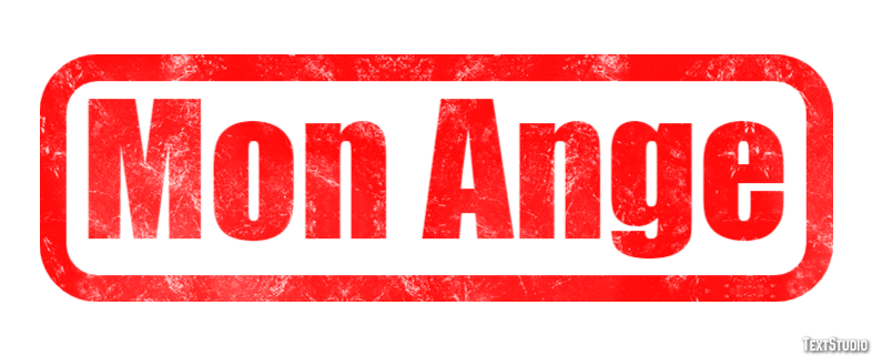 Mon Ange Текстовый эффект