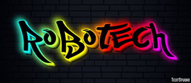Robotech Text Effect