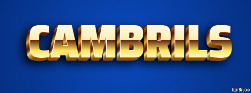 Cambrils Text Effect