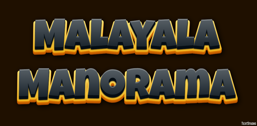 Malayala Manorama Efekt tekstowy