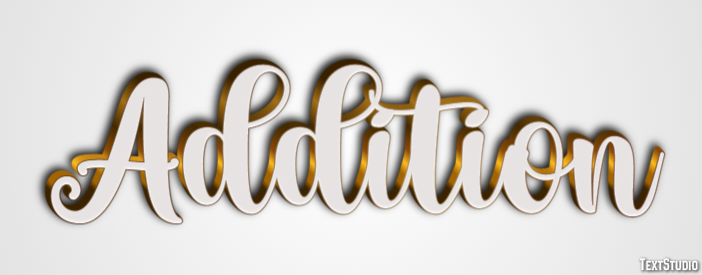 Addition Texteffekt