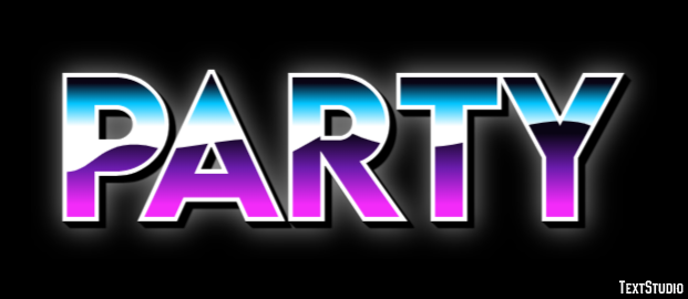 Party Text Effect