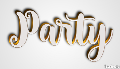 Party Text Effect