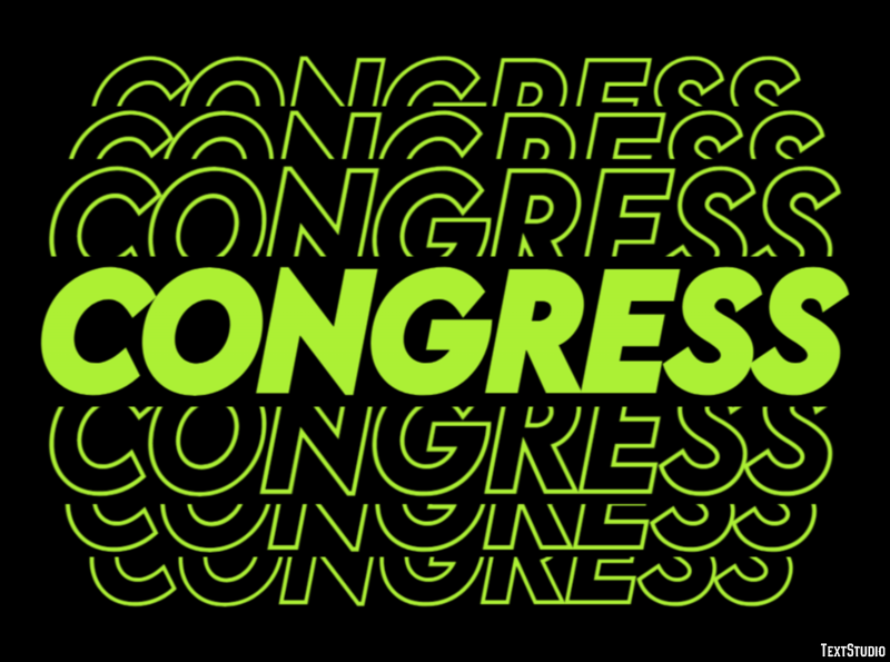 Congress Text Effect