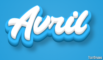 Avril Effet de texte
