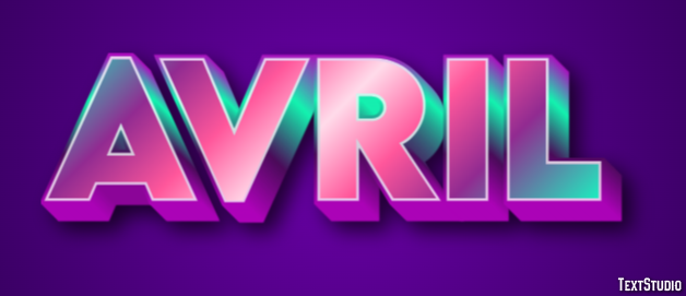 Avril Text Effect